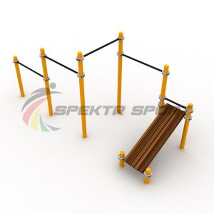 Купить Каскад турников со скамьей для пресса Воркаут SP WRK-12_76mm в Жирновске 