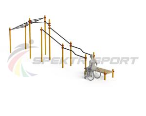 Купить Спортивный комплекс для инвалидов-колясочников WRK-D22_76mm в Жирновске 